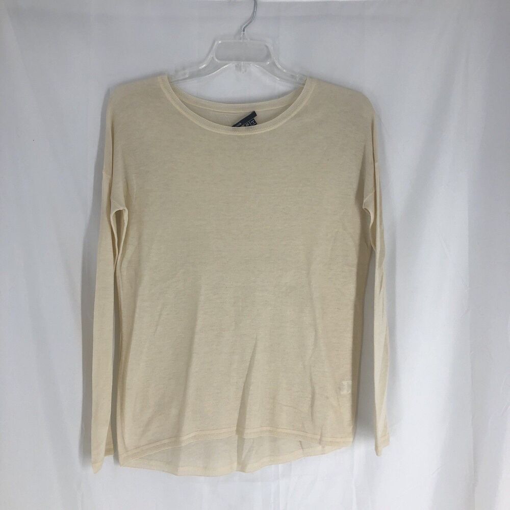 Vince Cream Lightweight Wool Blend Sweater Size XS
